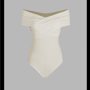 Cider Cream Off-Shoulder Bodysuit